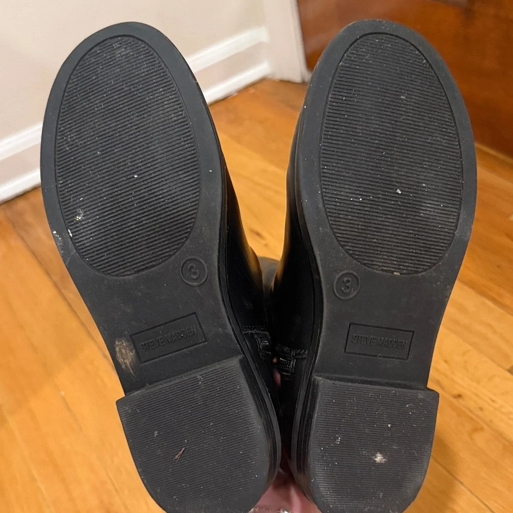 Steve Madden Kids Black Boots Size 3